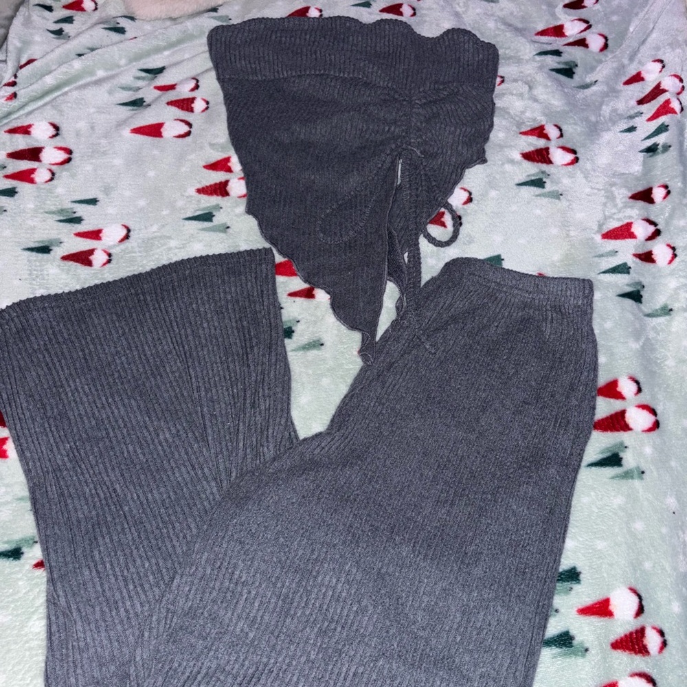 SHEIN Charcoal Knit Ensemble